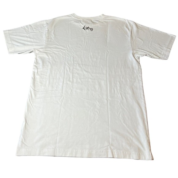 LRG Lifted Research Group Graphic Tree & Bird Design White T-shirt Mens Size Med - Picture 5 of 6